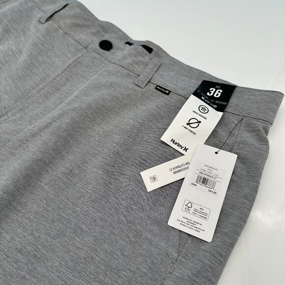 Hurley Men's H2O Dri Cutback 21" Outseam Hybrid Swim Board WalkShorts, Wolf Grey - Picture 2 of 15